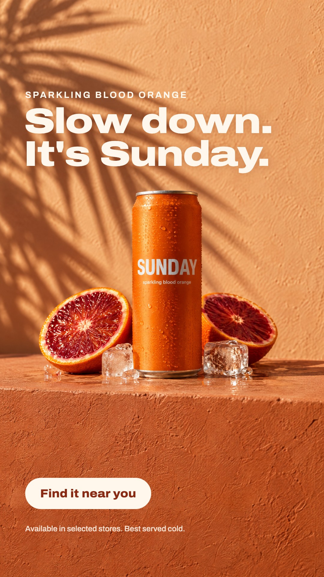 The Sunday story creative with Meta's safe zone overlay